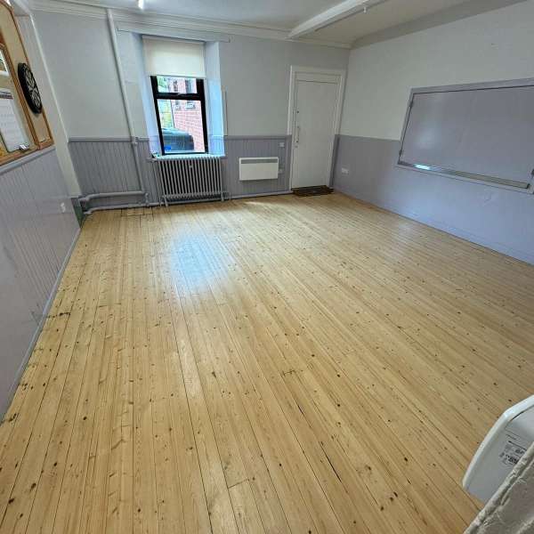 Eaglesfield Village Hall: A Floor Refinishing Project near the M74 in Scotland